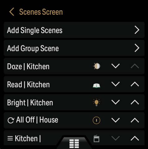 Rithum Switch scenes settings