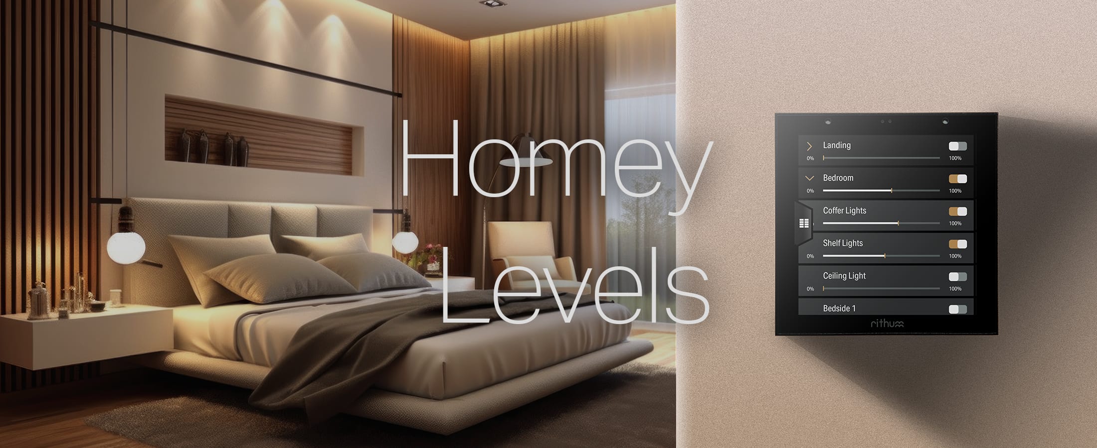 Homey Pro Levels Screen