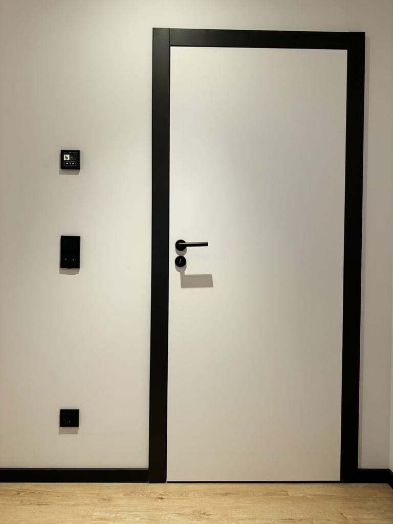 Fibaro touch screen in bedroom