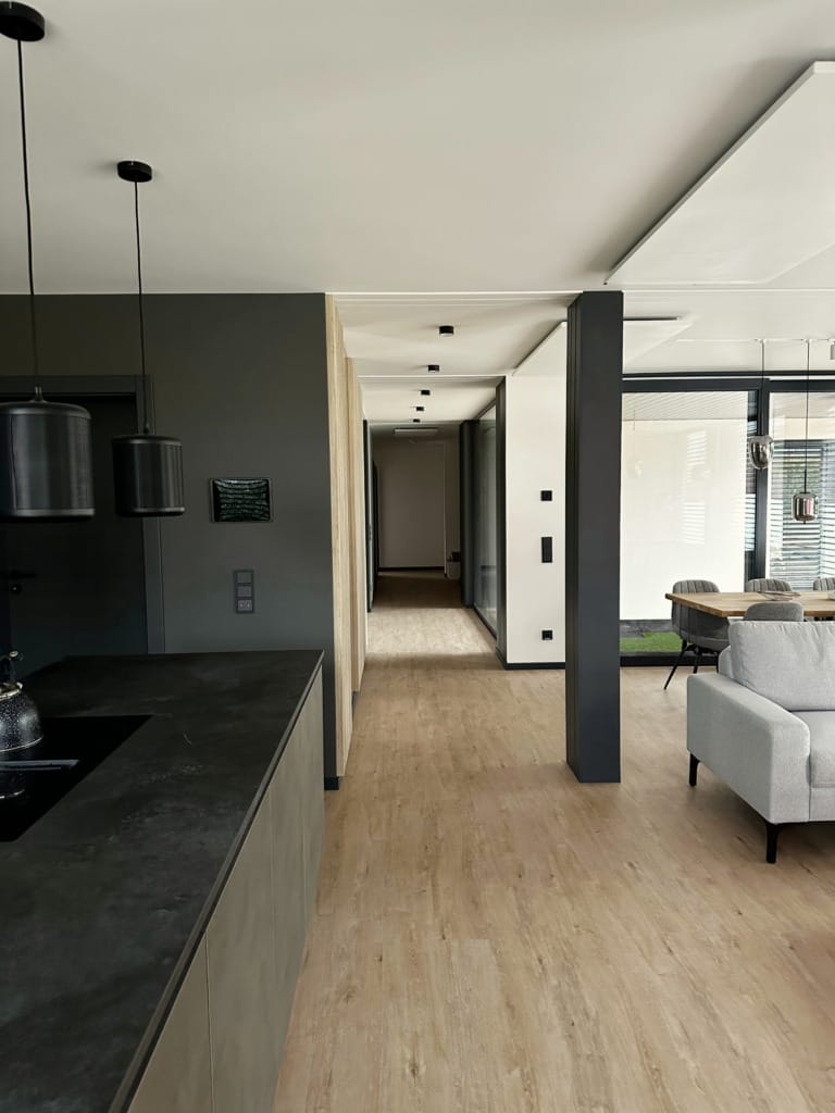Rithum Switch In Contemporary open plan living area