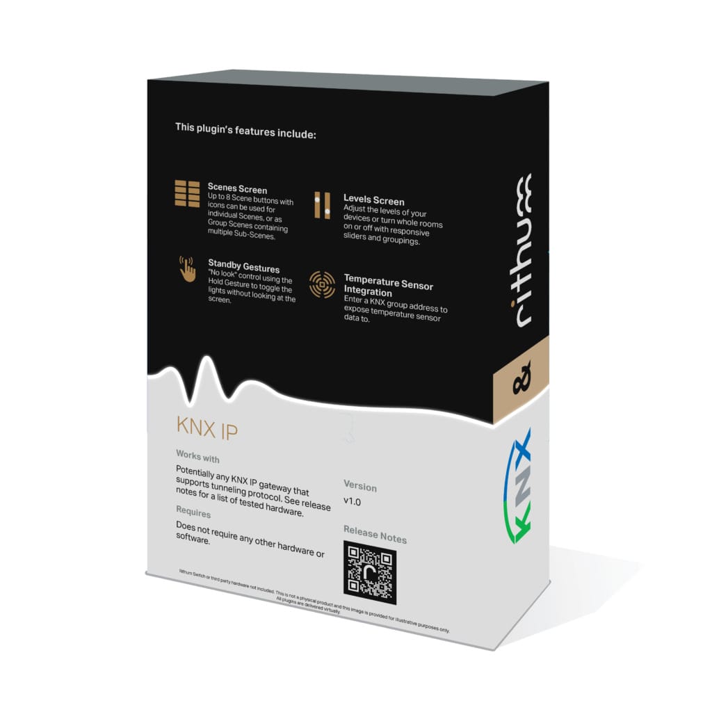 Rithum KNX touch screen software box back